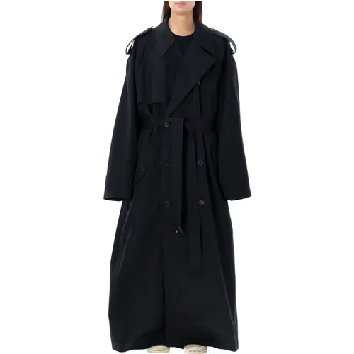 Oversize Trench Coat , female, Sizes: XS - Balenciaga - Modalova