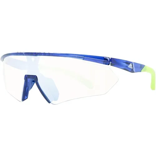 Blaue Mono-Linse Verspiegelte Sonnenbrille , Herren, Größe: ONE Size - Adidas - Modalova