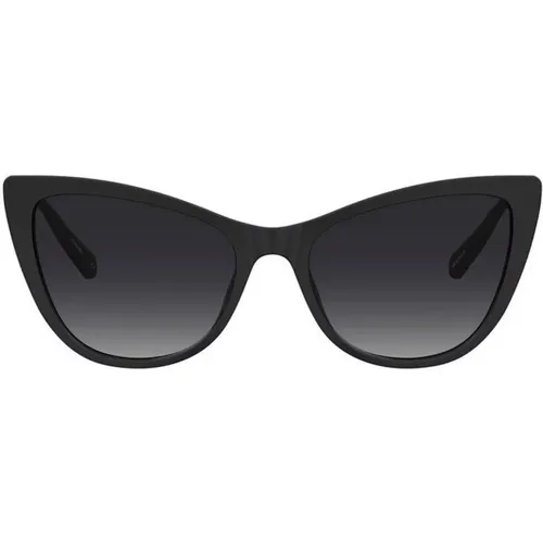 Metall Sonnenbrillenkollektion mit schwarzem Acetatrahmen und Metallbügeln - Love Moschino - Modalova