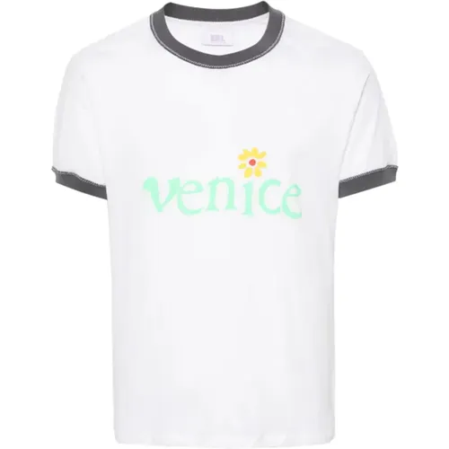 Venice T-Shirt Gestrickt , Herren, Größe: XL - ERL - Modalova