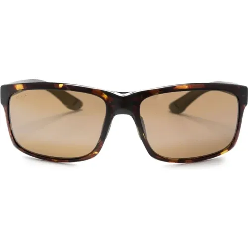 Braun/Havana Sonnenbrille , unisex, Größe: 58 MM - Maui Jim - Modalova