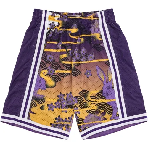 NBA Swingman Shorts 1996 Los Angeles Lakers , male, Sizes: XL - Mitchell & Ness - Modalova