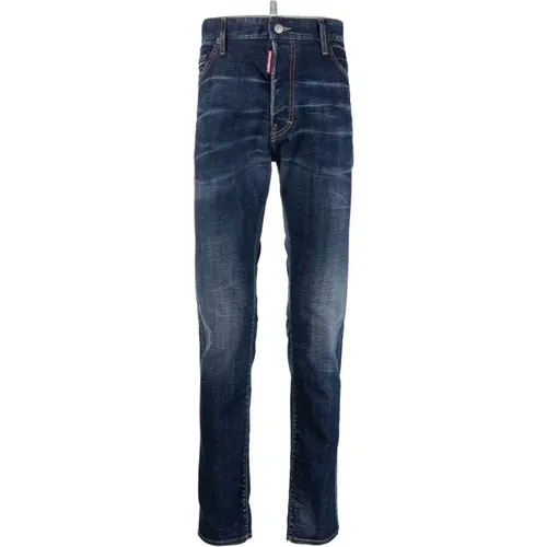 Jeans with 3.5cm Heel , male, Sizes: 2XL, XL, 3XL, S, L, M - Dsquared2 - Modalova