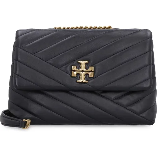 Gepolsterte Lederhandtasche mit Chevron-Muster - TORY BURCH - Modalova