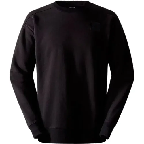 Schwarzer Baumwoll-Sweatshirt mit Logo , Herren, Größe: L - The North Face - Modalova