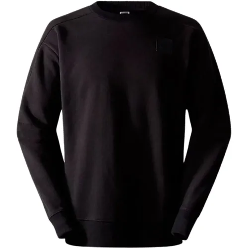 Schwarzer Baumwoll-Sweatshirt mit Logo , Herren, Größe: S - The North Face - Modalova