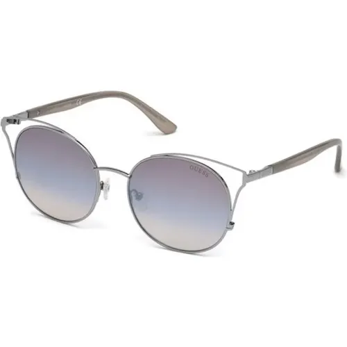 Stylische Sonnenbrille mit dunkelgrauen Gläsern,Goldene Braune Verlauf Sonnenbrille - Guess - Modalova