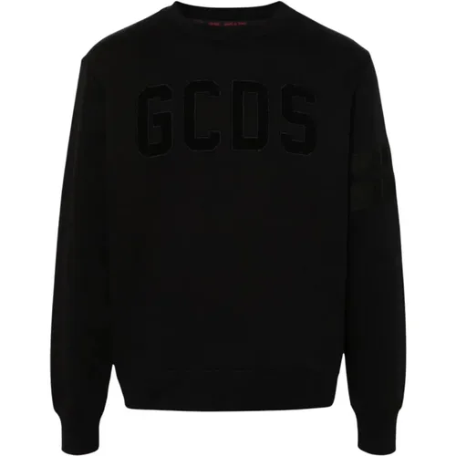 Samt Crewneck Logo Pullover GCDS - GCDS - Modalova