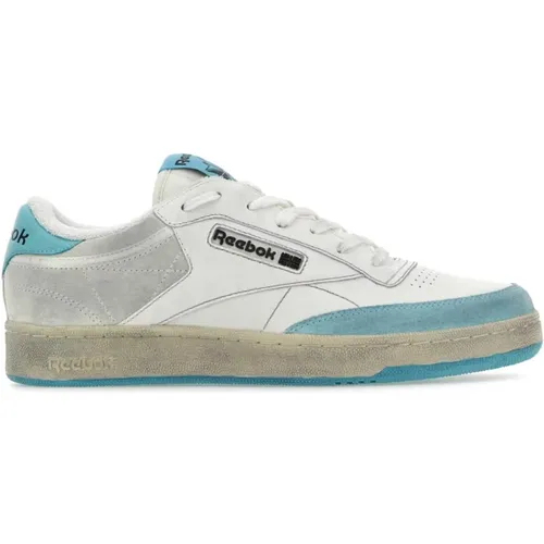 Two-tone leather and suede Club C sneakers , male, Sizes: 10 UK, 7 UK, 11 UK, 9 UK, 8 1/2 UK, 6 1/2 UK, 9 1/2 UK, 6 UK - Reebok - Modalova