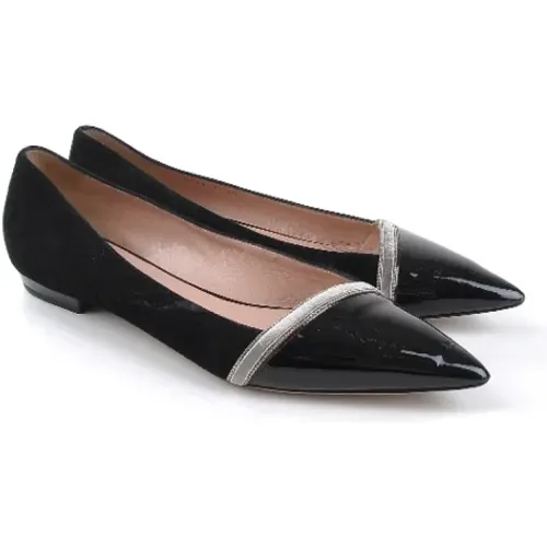 Pre-owned Suede flats , female, Sizes: 7 UK - Armani Pre-owned - Modalova