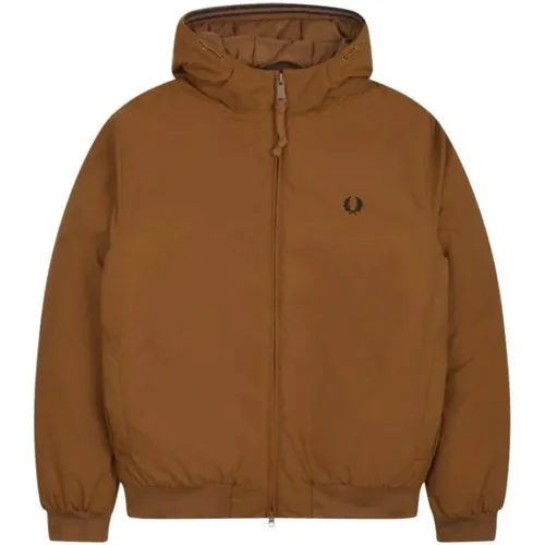 Padded Hooded Sports Jacket , male, Sizes: L - Fred Perry - Modalova