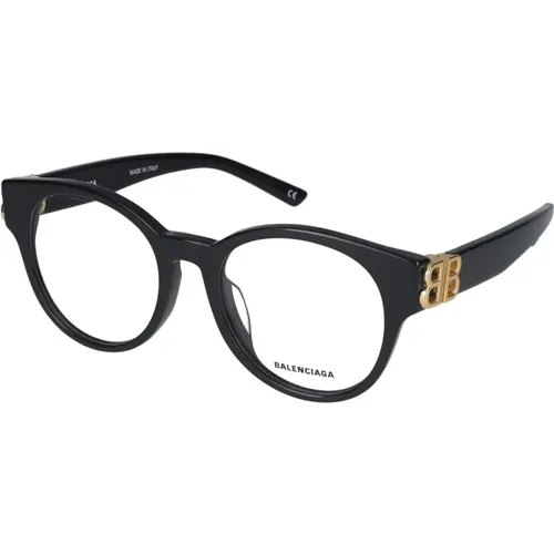 Stylische Brille BB0173O,Schwarze Brillengestelle - Balenciaga - Modalova