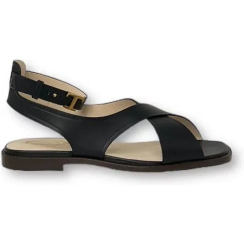 Leather Sandals , female, Sizes: 7 UK, 6 UK, 3 UK - TOD'S - Modalova