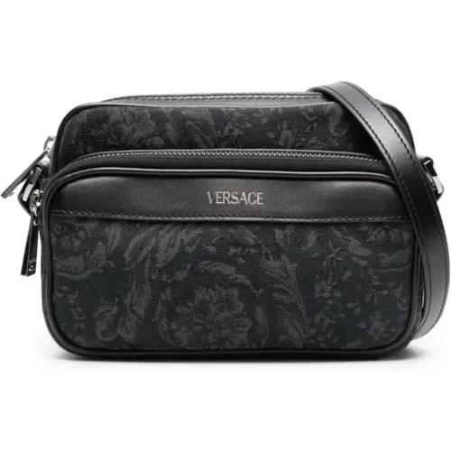 Schwarze Rutenio Tessuto Taschen,Cross Body Bags - Versace - Modalova