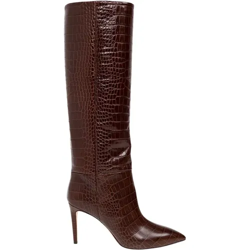 Leather heeled knee-high boots , female, Sizes: 8 UK, 6 UK, 5 UK, 5 1/2 UK, 4 UK, 4 1/2 UK, 3 UK - Paris Texas - Modalova