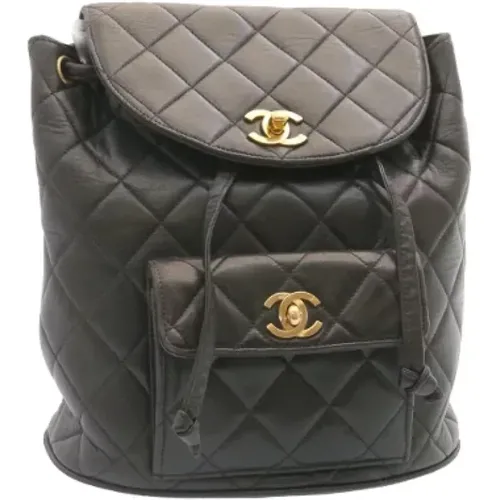 Pre-owned Leather backpacks , female, Sizes: ONE SIZE - Chanel Vintage - Modalova