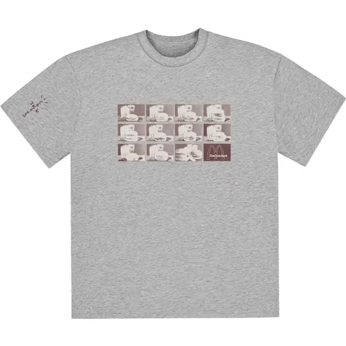 Limitierte Auflage Mono Logo T-shirt Grau , Herren, Größe: M - Travis Scott - Modalova