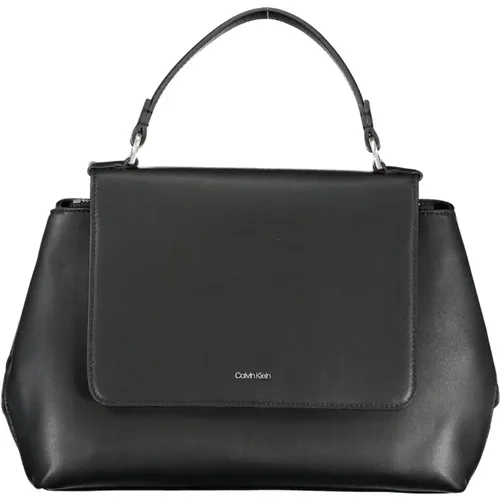 Schwarze Damenhandtasche mit verstellbarem Riemen - Calvin Klein - Modalova