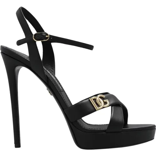 Keira heeled sandals , female, Sizes: 6 1/2 UK - Dolce & Gabbana - Modalova