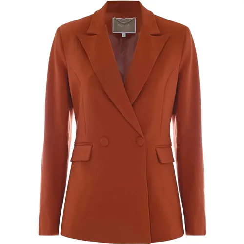 Stylish Viscose Double-Breasted Jacket , female, Sizes: XS - Kocca - Modalova