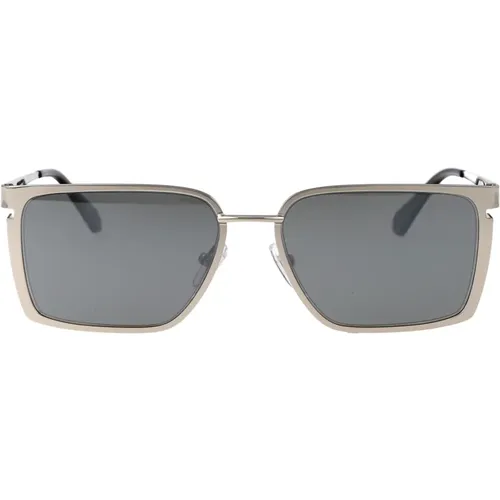 Stylish Yoder Sunglasses for Summer , unisex, Sizes: 56 MM - Off White - Modalova