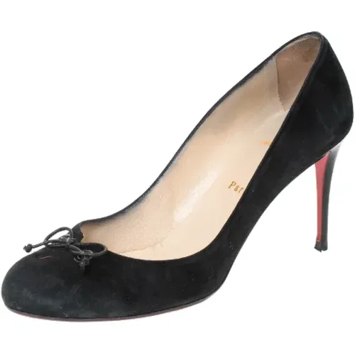 Pre-owned Suede heels , female, Sizes: 7 UK - Christian Louboutin Pre-owned - Modalova