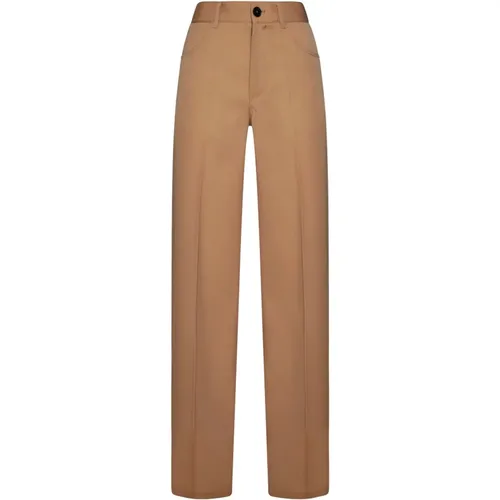 Wool Straight-Leg Trousers , female, Sizes: XS - Jil Sander - Modalova