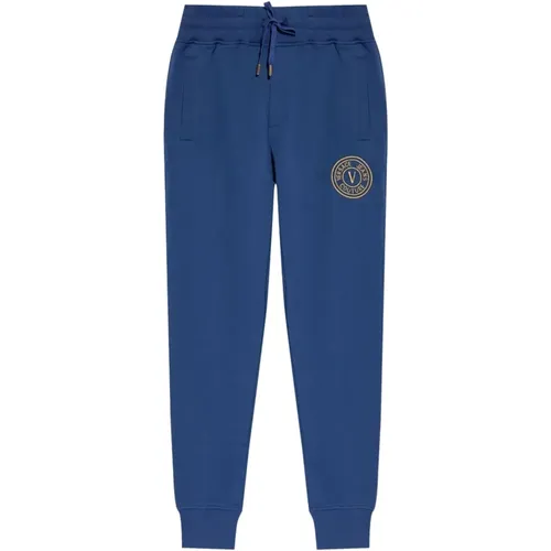 Blaue Hose für Männer Aw24 , Herren, Größe: L - Versace Jeans Couture - Modalova