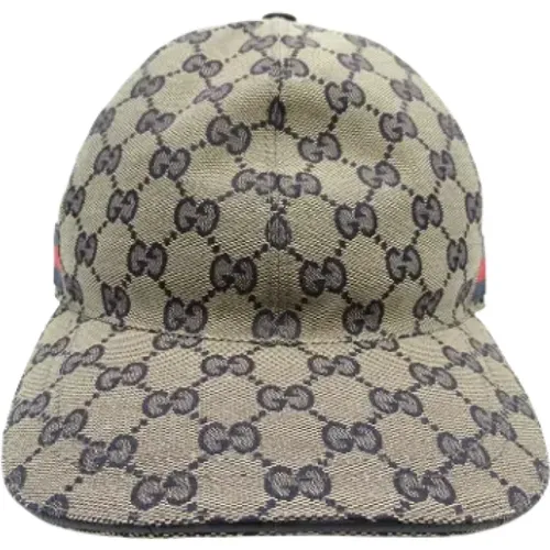 Pre-owned Canvas hats , female, Sizes: ONE SIZE - Gucci Vintage - Modalova