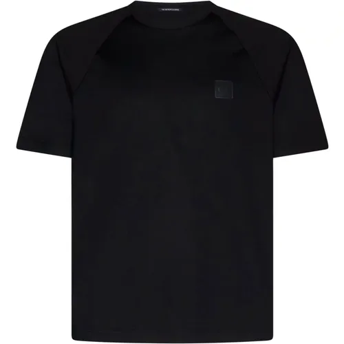 Schwarzes Metropolis T-Shirt mit perforierten Details , Herren, Größe: 2XL - C.P. Company - Modalova