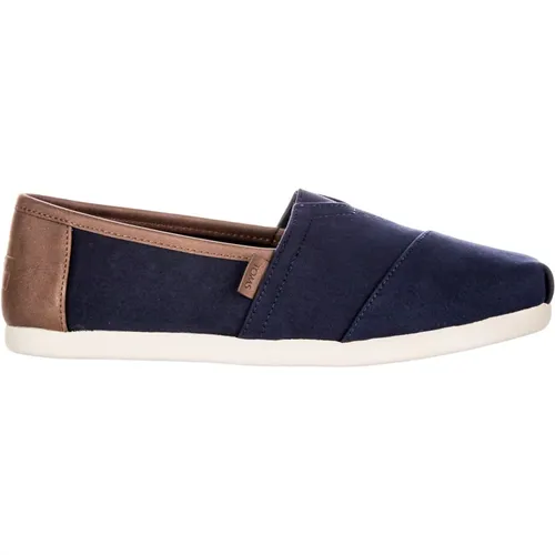 Vegan Navy Espadrilles Men , male, Sizes: 8 UK, 10 1/2 UK, 10 UK - TOMS - Modalova