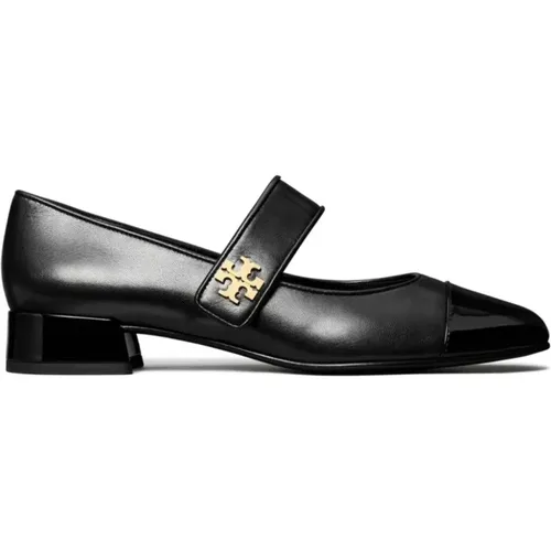 Flat Shoes with Double T Motif , female, Sizes: 7 UK, 3 1/2 UK, 5 UK, 3 UK - TORY BURCH - Modalova