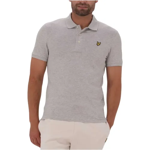 Herren Polo & T-Shirts Einfaches Poloshirt , Herren, Größe: XS - Lyle & Scott - Modalova