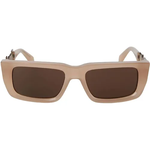 Milford Sunglasses , female, Sizes: 54 MM - Palm Angels - Modalova