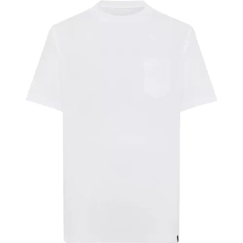 Baumwolle/Nylon T-Shirt,Baumwoll-/Nylon-T-Shirt - Boggi Milano - Modalova