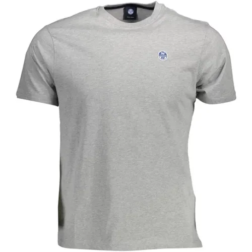 Classic Cotton T-Shirt with Round Neck , male, Sizes: XL, 2XL - North Sails - Modalova