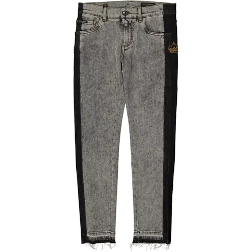 Graue Skinny Denim Jeans für Männer - Dolce & Gabbana - Modalova