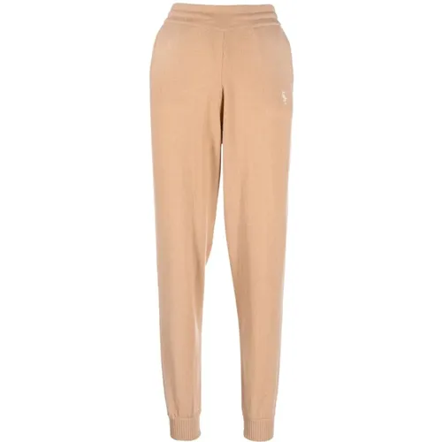 Camel Cashmere Sweatpants , female, Sizes: XL, L - Sporty & Rich - Modalova