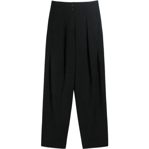 Schwarze Hose, Dingey Stil , Damen, Größe: S - Max Mara Weekend - Modalova