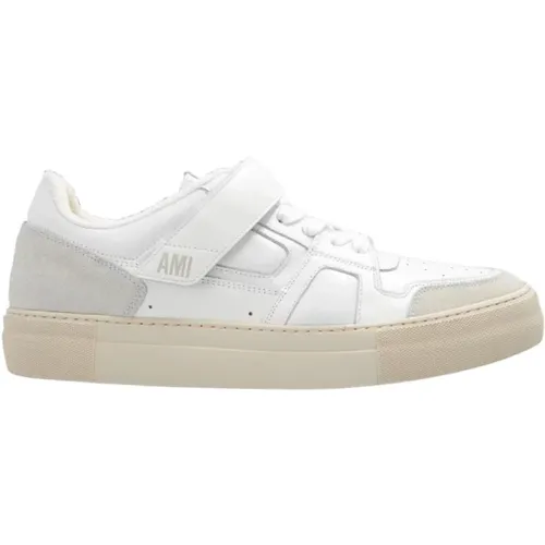 Weiße und cremefarbene Sneaker - Ami Paris - Modalova