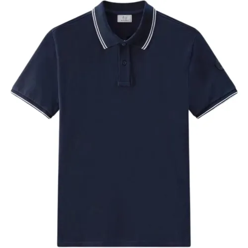 Slim Fit Cotton Piqué Polo Shirt , male, Sizes: XL - Woolrich - Modalova