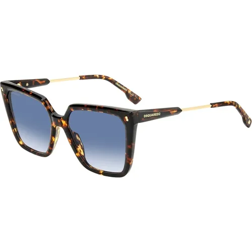 Moderne eckige Sonnenbrille mit kühlem Profil - Dsquared2 - Modalova