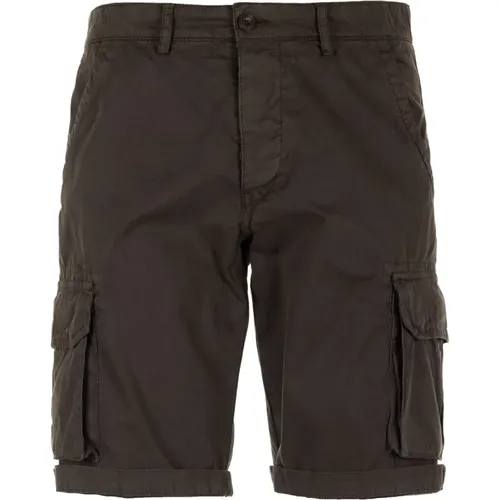 Schwarze Cargo Bermuda Shorts , Herren, Größe: 2XL - 40WEFT - Modalova