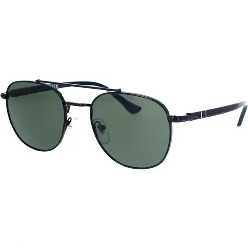 Elegant Sunglasses with Green Crystal Lenses , unisex, Sizes: 53 MM - Persol - Modalova