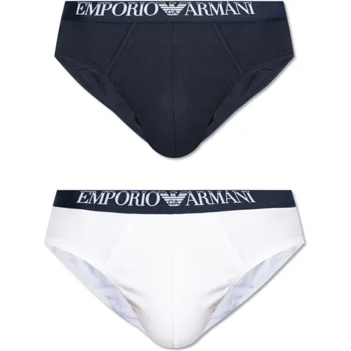 Zweierpack Slips , Herren, Größe: L - Emporio Armani - Modalova