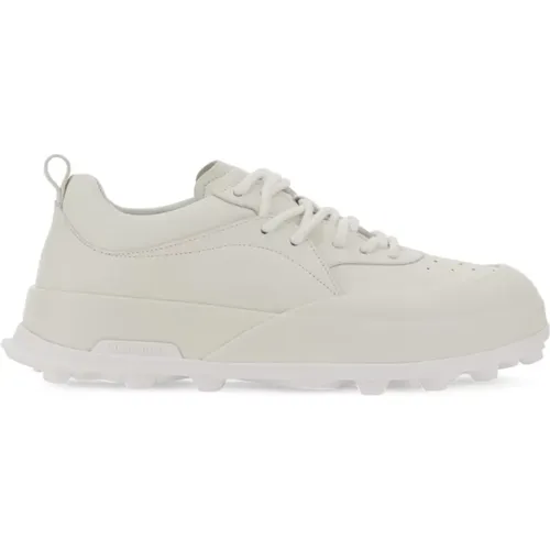 Leather Orb Sneaker Made in Italy , male, Sizes: 8 UK, 6 UK, 10 UK - Jil Sander - Modalova