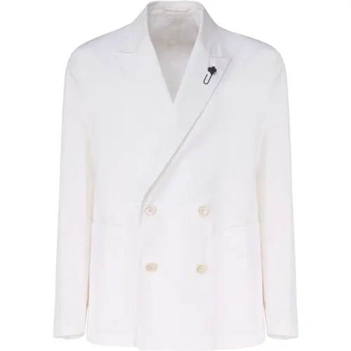 Wool Double-Breasted Jacket , male, Sizes: L, XL - Lardini - Modalova