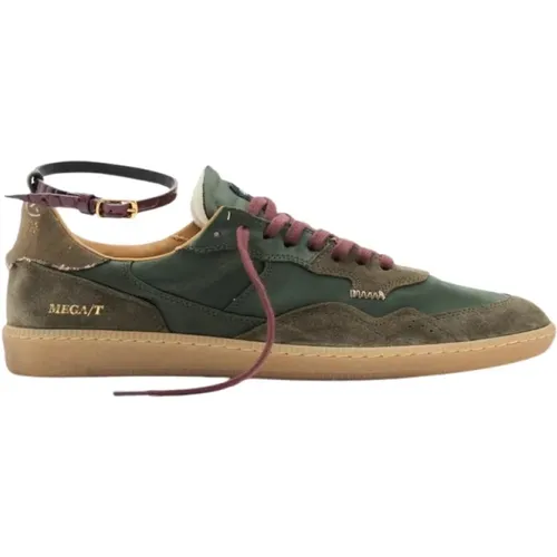 Military Retro Style Sneakers , female, Sizes: 4 UK, 3 UK, 6 UK, 7 UK, 5 UK - Hidnander - Modalova