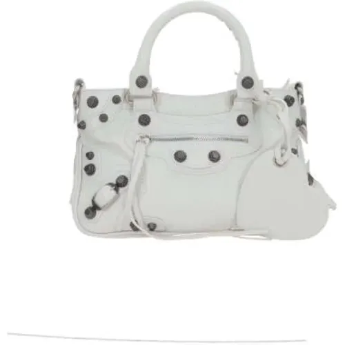Studded Leather Tote Bag with Removable Strap , female, Sizes: ONE SIZE - Balenciaga - Modalova