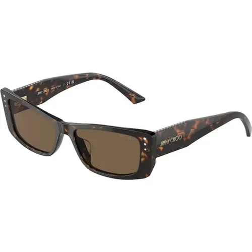 Dark Carey Sunglasses Model Jc5002Bu , male, Sizes: 55 MM - Jimmy Choo - Modalova